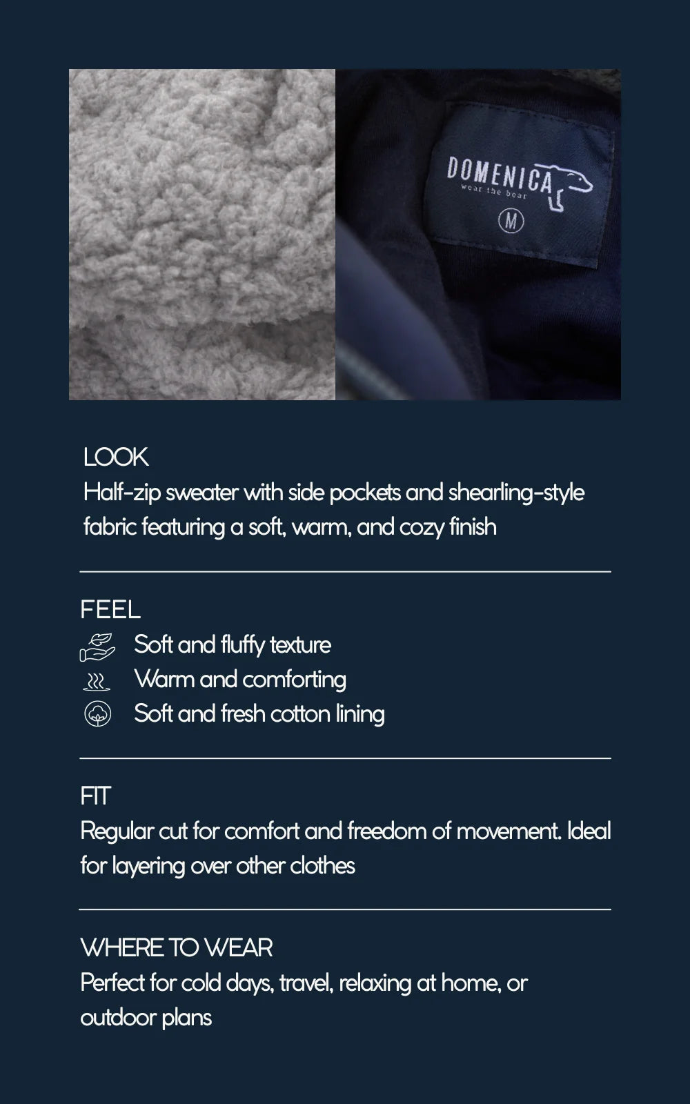 GREY POLAR FLEECE SWEATER – UNISEX
