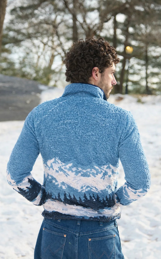 LIGHT BLUE POLAR FLEECE SWEATER – UNISEX (ILLUSTRATED)