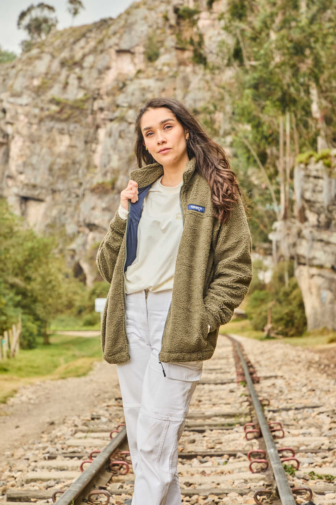 OLIVE GREEN POLAR FLEECE SWEATER – UNISEX