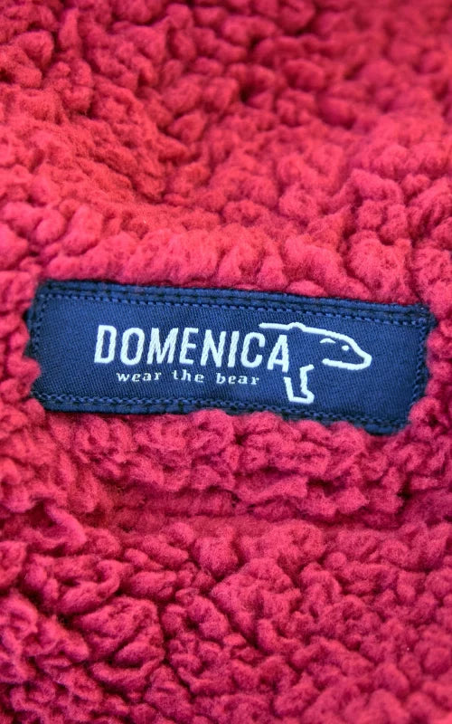 Half Zip High Pile Fleece - Burgundy