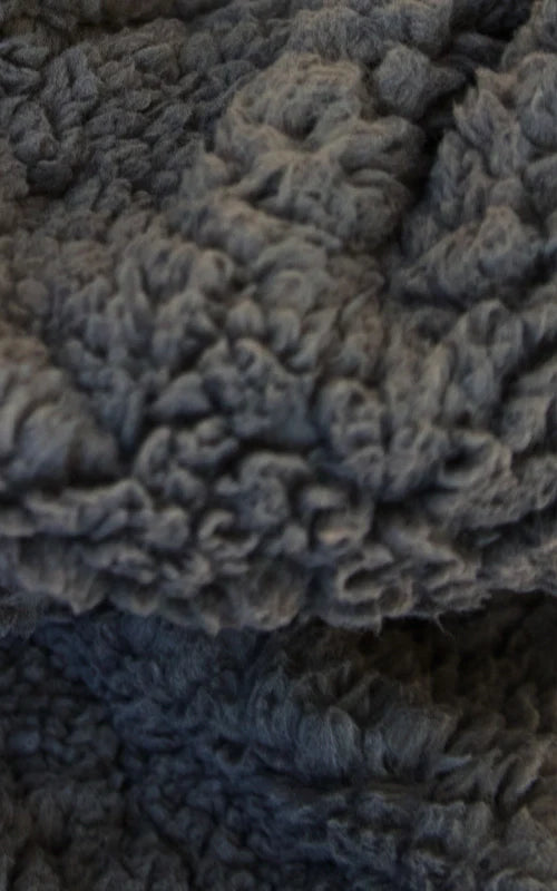 Half Zip High Pile Fleece - Dark grey