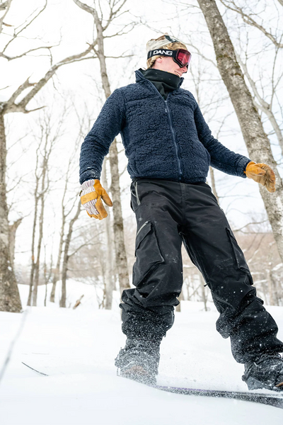Half Zip High Pile Fleece - Navy Blue