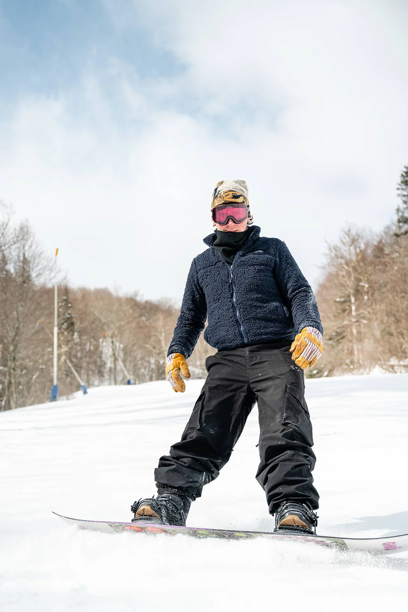 Half Zip High Pile Fleece - Navy Blue