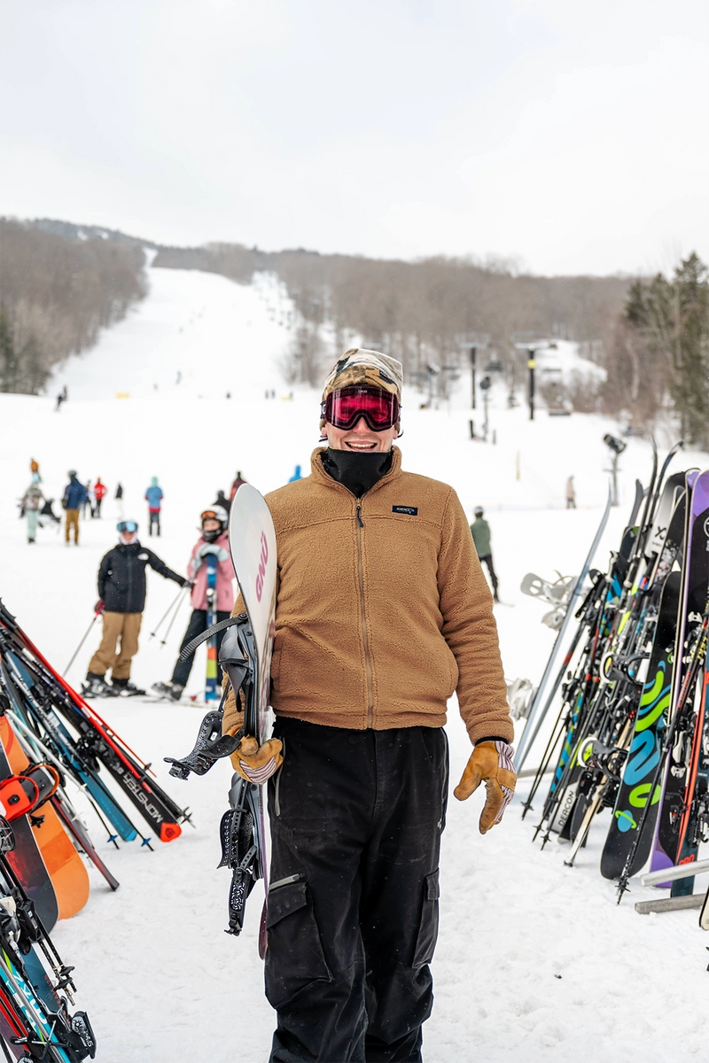 Full Zip High Pile Fleece - Camel