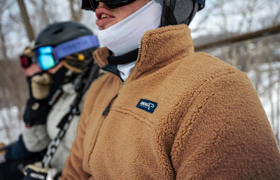 Full Zip High Pile Fleece - Camel