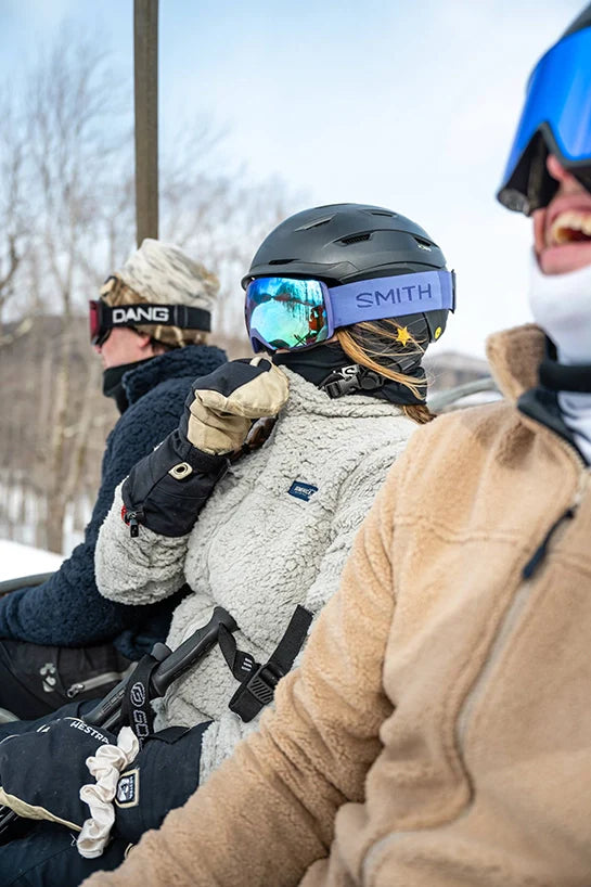 Full Zip High Pile Fleece - light grey